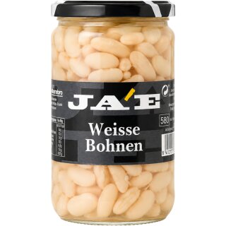 JA´E Weisse Bohnen (560g Glas)