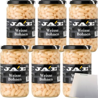 JA´E Weisse Bohnen Gastropack (6x560g Glas) + usy Block