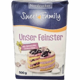 SweetFamily Unser Feinster Raffinadezucker (500g Packung)