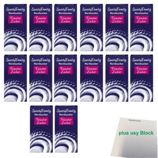 Nordzucker Sweet Family Unser Feinster Gastropack (14x500g Raffinade) + usy Block