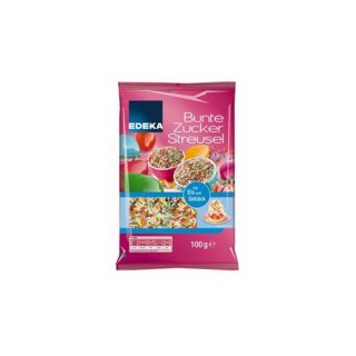 Edeka Bunte Zuckerstreusel (100g Beutel)