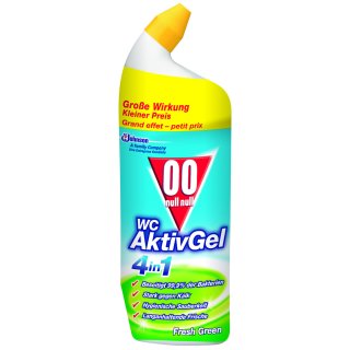 00 Null Null WC Aktiv Gel 4in1 Fresh Green (750ml Flasche)