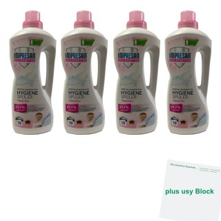 Impresan Desinfektion Hygiene Spüler Sensitiv 4er Pack (4x1,5l Flasche 18WL) + usy Block