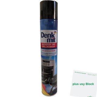 Denkmit Backofen- und Grillreiniger (500ml Sprühflasche) + usy Block