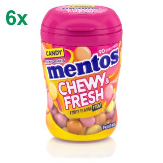 mentos Chewy & Fresh Candy Fruit (6 Packungen á 90 Dragees)