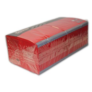 Katrin Servietten 3-lagig 33x33cm 1/4-Falz in rot (250 Stk. Packung)