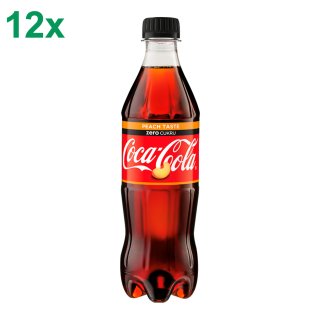 Coca Cola Zero Peach (12x0,5l Flasche)