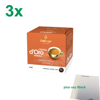 Nescafé Dolce Gusto Dallmayr Crema d´Oro Intensa Officepack (48x10g Kapseln) + usy Block