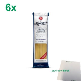 La Molisana Nudeln "Spaghetto Quadrato 1" Gastropack (6x500g Packung) + usy Block