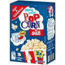 Gut&Günstig Mikrowellen Popcorn süß 3er Pack (9x100g Packung) + usy Block