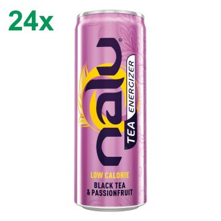 Coca Cola nalu Tea Energizer Black Tea & Passionfruit Low Calorie (24x250ml Dose)