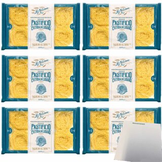 La Molisana Nudeln "Tagliolini AllUovo 200" Gastropack (6x250g Packung) + usy Block