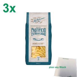 La Molisana Nudeln "Garganelli AllUovo 225" Officepack (3x250g Packung) + usy Block