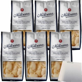 La Molisana Nudeln Lumaconi No.307 (6x500g Packung) + usy Block
