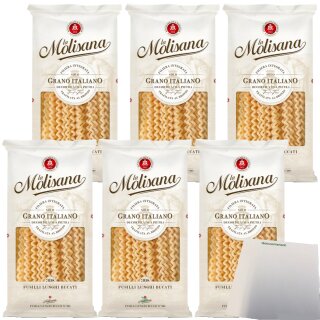La Molisana Nudeln Fusilli Lunghi Bucati N°308 6er Pack (6x500g Packung) + usy Block