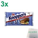 Knoppers Riegel Nuss 3er Pack (3x5 Riegel á 40g) + usy Block
