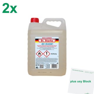Dr. Starke DS Clean Flächendesinfektionsmittel 2er Pack (2x5l Kanister) + usy Block