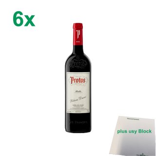 Bodegas Protos Roble rot 14,5% 6er Pack (6x0,75l Flasche) + usy Block