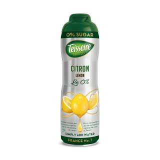 Teisseire Zitrone Getränkesirup ohne Zucker (600ml Flasche)
