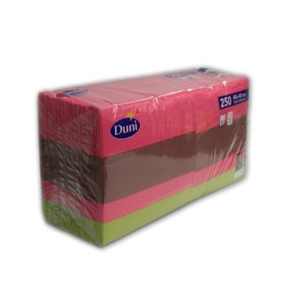 Serviette "Sunrise Stripe" 3-lagig 40x40cm 1/4-Falz (250 Stk. Packung)