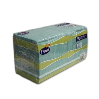 Duni Serviette "Wave" 3-lagig 33x33cm 1/4-Falz (250 Stk. Packung)