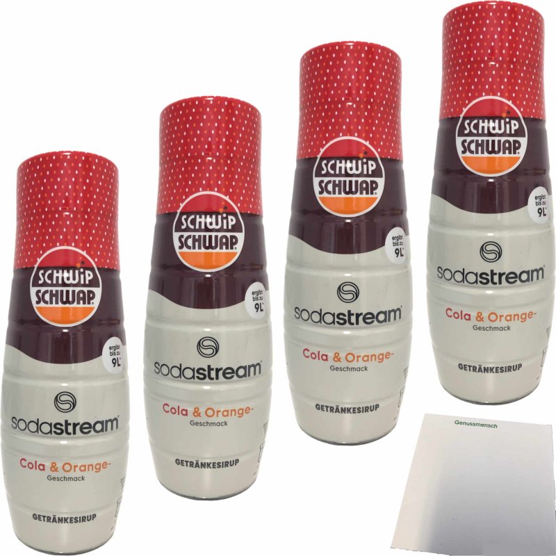 6 X SodaStream Schwip Schwap Zero Sirup 440ML = 9L