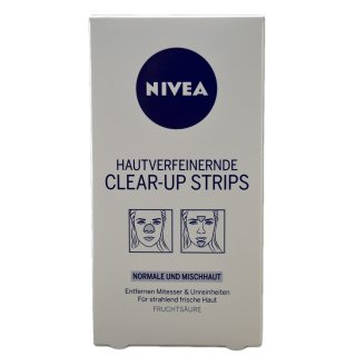 Nivea Hautverfeinernde Clear Up Strips Normale und Mischhaut (6 Stck. Packung)