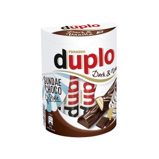 Ferrero duplo Dark & Vanilla Sundae Choco Style 10 Riegel (182g Packung)