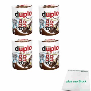 Ferrero duplo Dark & Vanilla Sundae Choco Style 4er Pack (4x182g Packung) + usy Block
