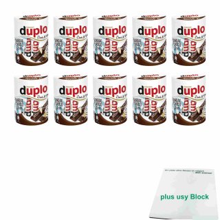 Ferrero duplo Dark & Vanilla Sundae Choco Style 10er Pack (10x182g Packung) + usy Block