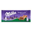Milka Schokoladentafel Mandel Crisp & Creme (100g Tafel)