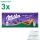 Milka Schokoladentafel Mandel Crisp & Creme Officepack (3x100g Tafel) + usy Block