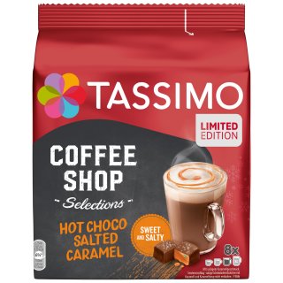 TASSIMO Hot Choco Salted Caramel Coffee Shop Selections (8 Portionen)