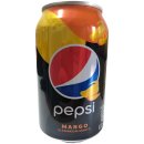 Pepsi Mango zero sugar 2er Pack (48x0,33l Dosen) UA + usy Block