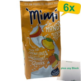 Mimi Milch Mix typ Mango Gastropack (6x400g Beutel) + usy Block