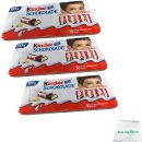 Ferrero Kinder-Schokolade in Metallbox mit Prägung 3er Pack (3x125g, 10 Riegel) + usy Block
