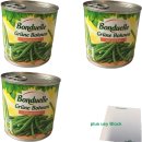 Bonduelle Grüne Bohnen zart und fein 3er Pack (3x400g Dose) + usy Block