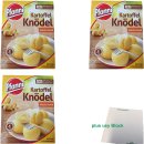 Pfanni Kartoffel Knödel Halb & Halb 3er Pack (3x200g Beutel) + usy Block