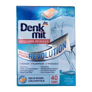 DenkMit Multi Power Revlution Geschirreiniger Tabs (40 Stck. Packung)
