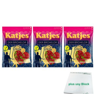 Katjes Der Bachelor (3x175g Beutel + usy Block)