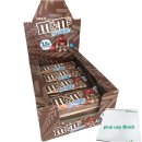 M&Ms Proteinriegel Schokolade (6x51g Riegel) + usy Block
