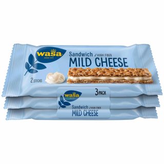 Wasa Knäckebrot Sandwich Käse Multipack (90g Packung)