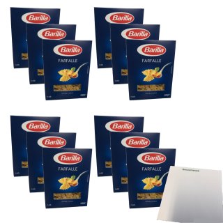 Barilla Farfalle No65, 12er Pack (12x500g Packung) + usy Block