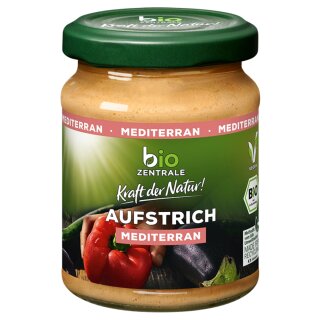 biozentrale Aufstrich Mediterran (125g Glas)