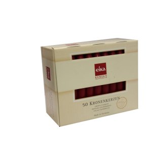 Eika Tafelkerzen rot, 25cm (50Stk.)