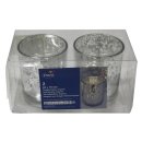 Duni Teelichtglas Weihnachten Argento, 70 x 60 mm (2...