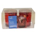 Duni Teelichtglas Weihnachten Rubino, 70 x 60 mm (2...