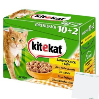 Kitekat Landpicknick Sortenmix in Sauce (12x100g) + usy Block