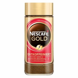 Nescafé Gold Entkoffeiniert, Löslicher Kaffee (100g Glas)