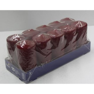 Duni Stumpenkerze Bordeaux (10 Stück)